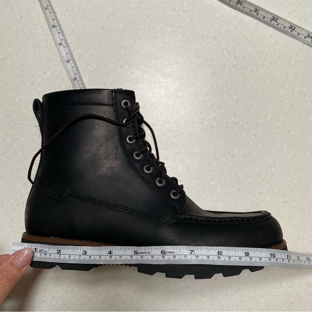 ROOTS leather winter boots w cabin cottage vibe unisex - Picture 13 of 15